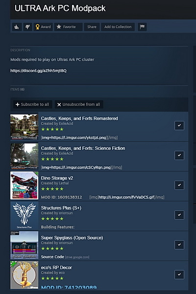ULTRA ARK PC Modpack